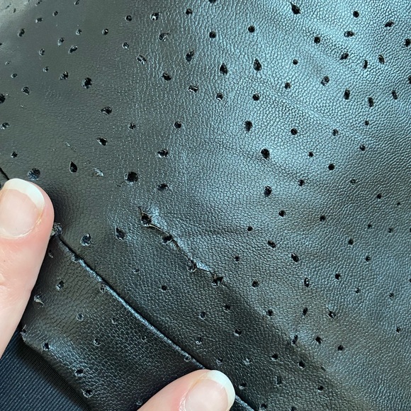 BCBG Faux Leather Mini Skirt - Picture 4 of 4